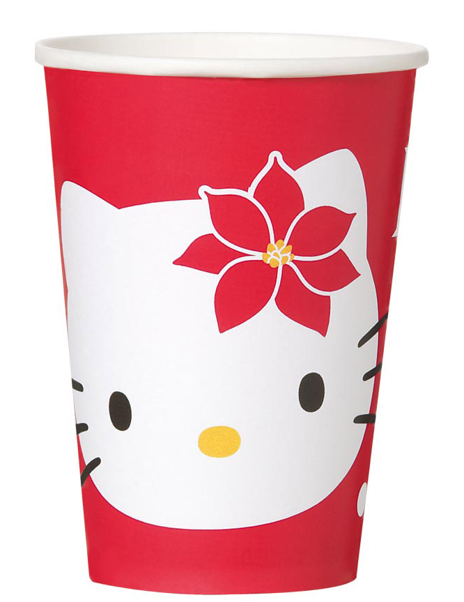 8 Gobelet Hello Kitty Noël