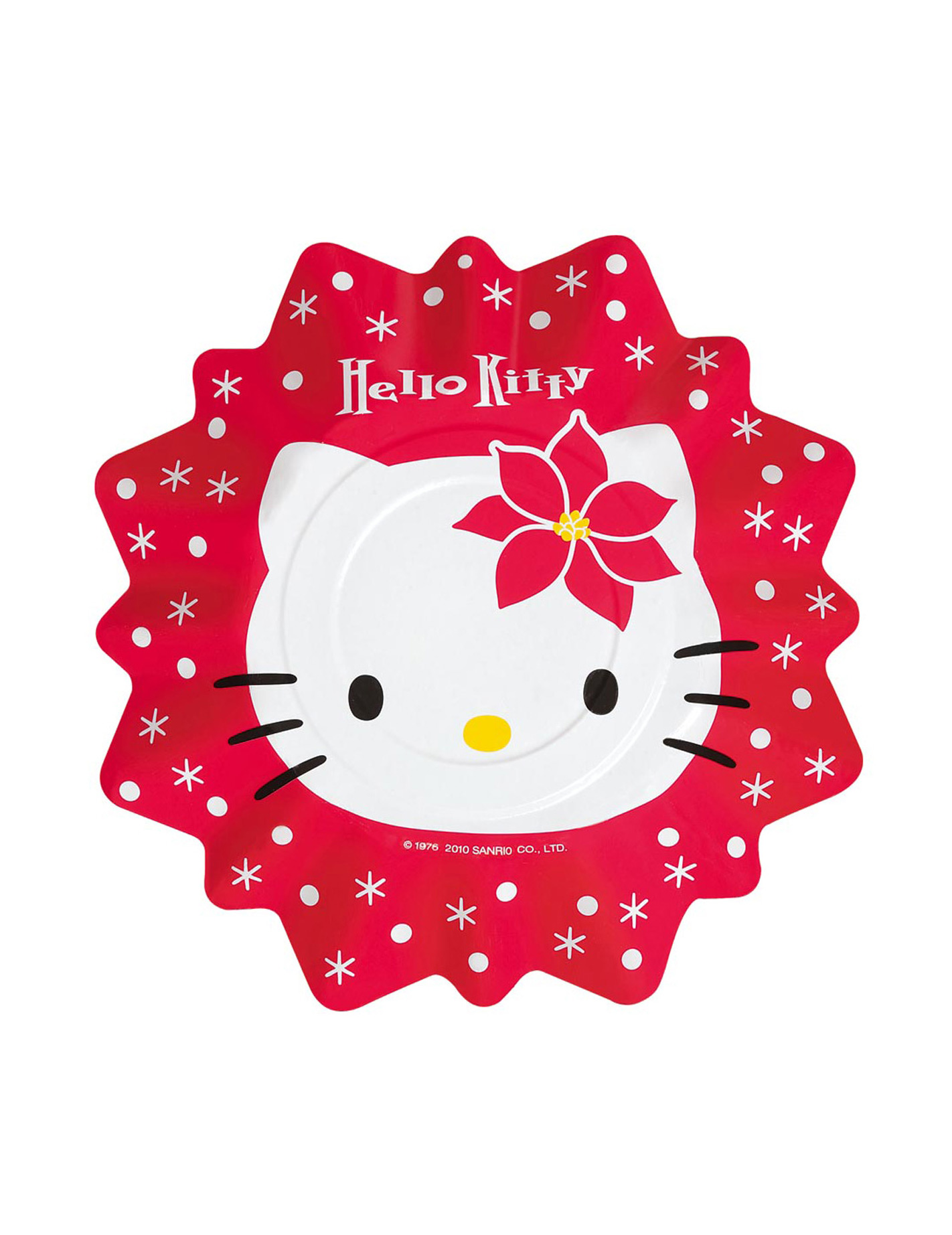 8 Petites assiettes Hello kitty Noël