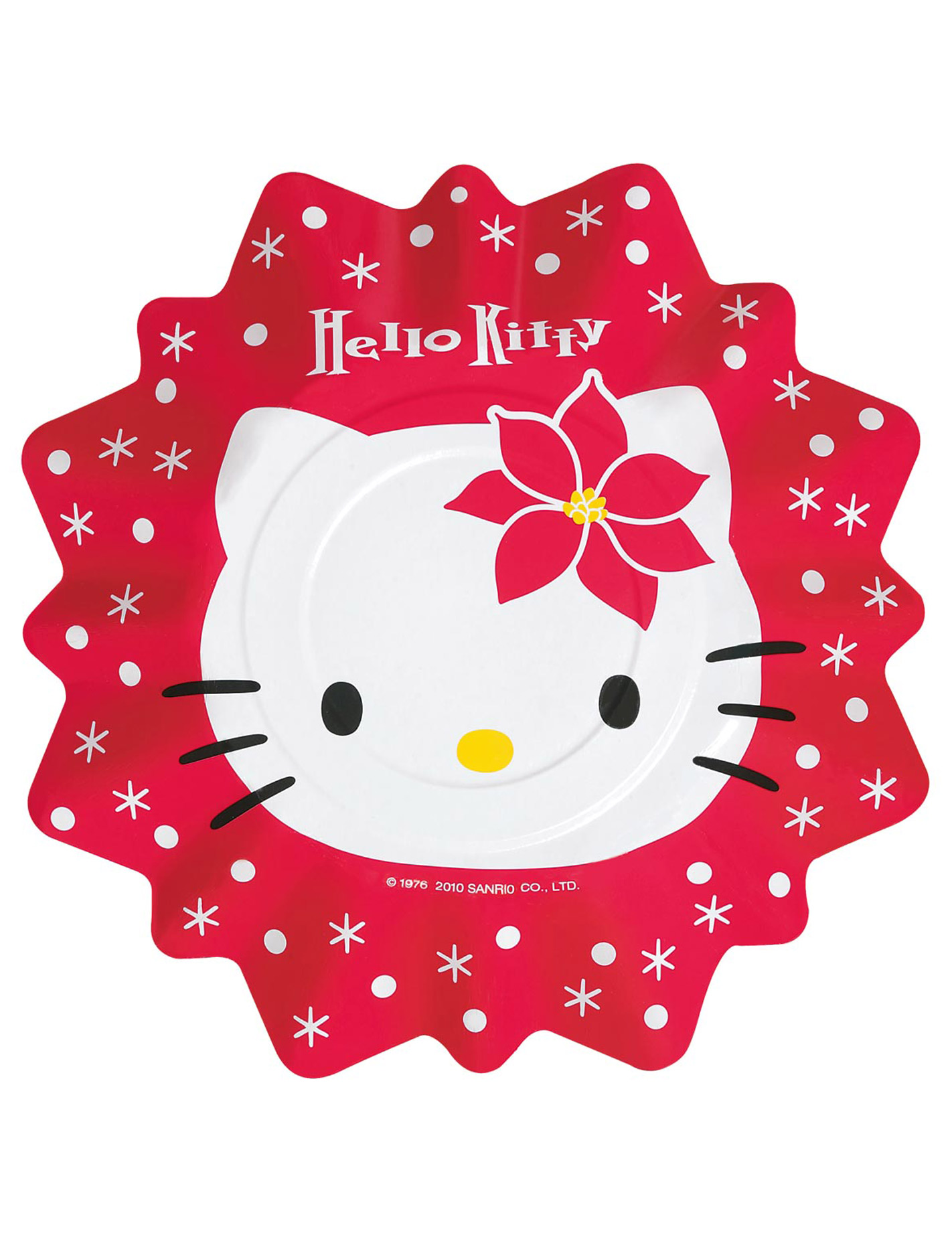 8 Assiettes Hello Kitty Noël