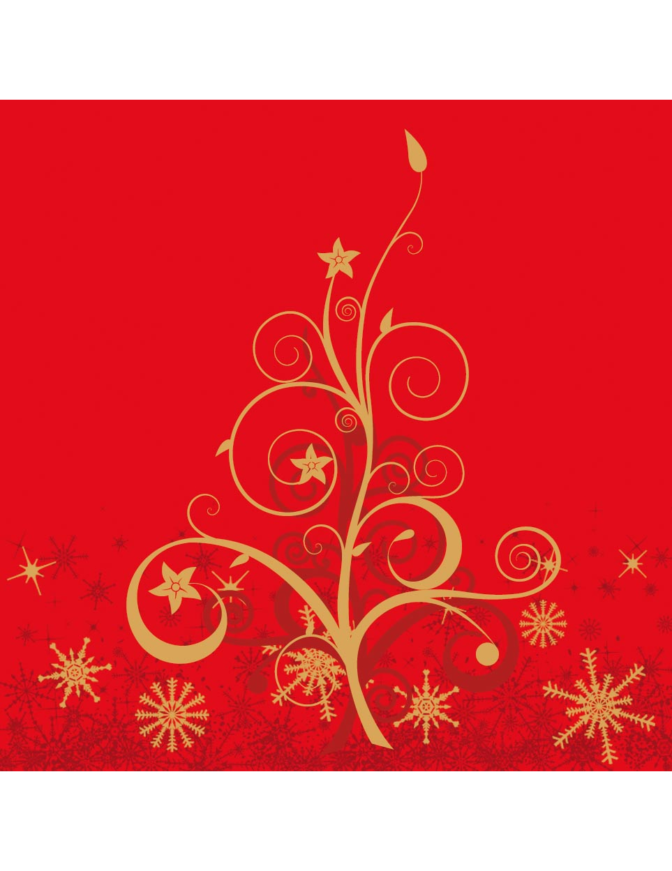 20 Serviettes en papier Fashion sapin 33 x 33 cm