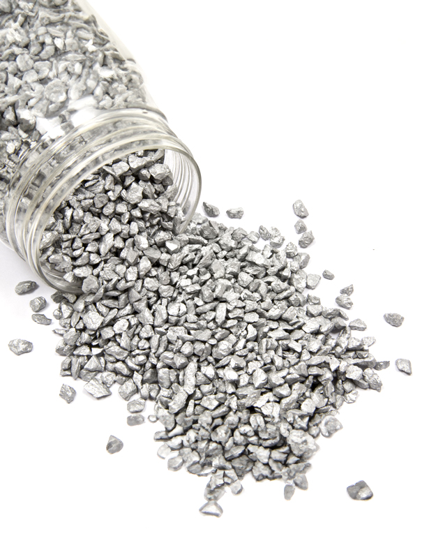 Gravillons de couleur argent 400 gr