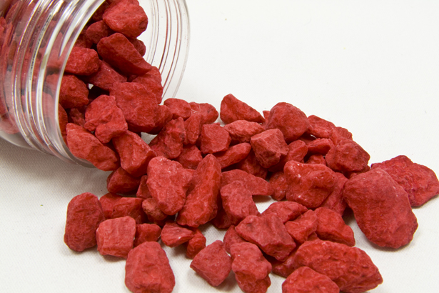 Pierres de décoration rouges 400 grammes