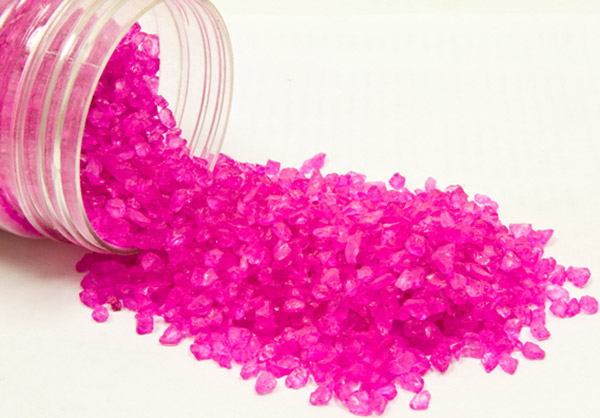 Pépites de verre fuchsia 400 gr