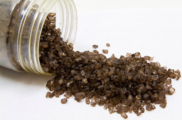 Pépites de verre marron 400 grammes