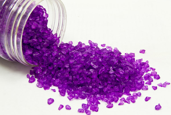 Pépites de verre prune 400 gr