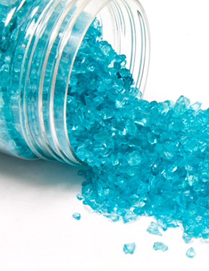 Pépites de verre turquoise 400 gr