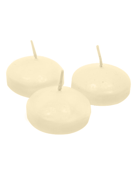4 Bougies flottantes ivoire