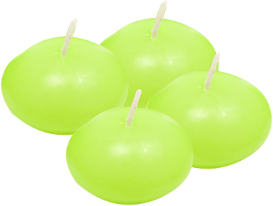 4 Bougies flottantes menthe