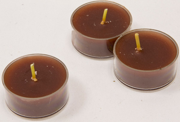 6 Bougies chauffe-plats bordeaux