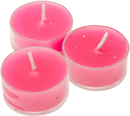6 Bougies chauffe-plats fuchsia