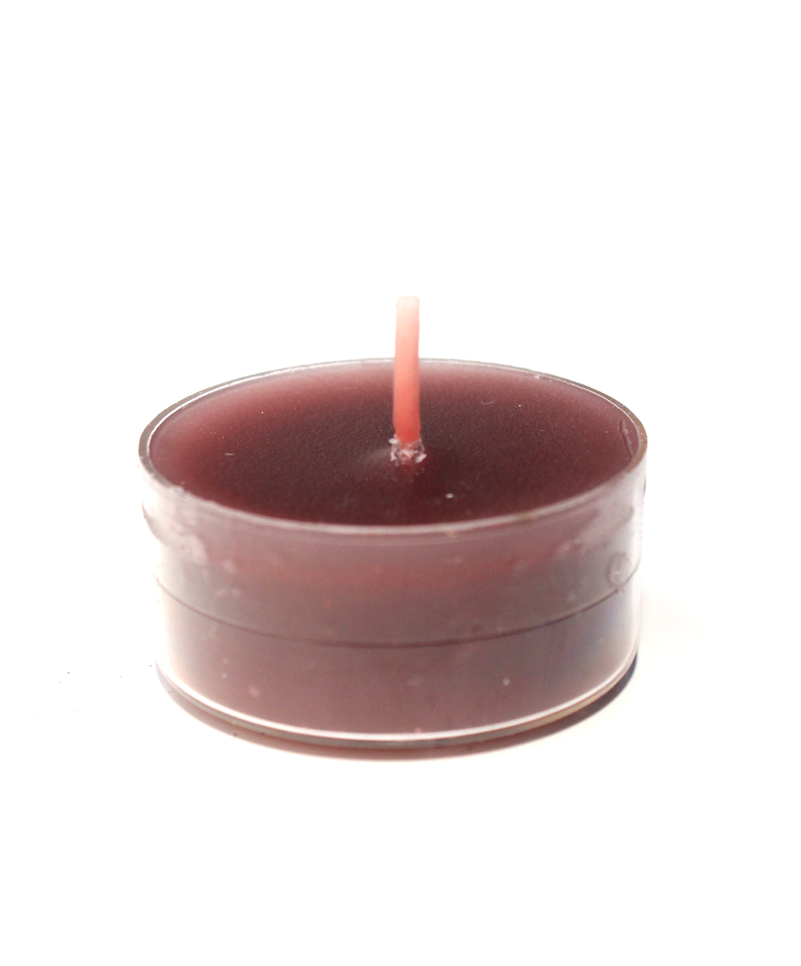 6 Bougies chauffe-plats marron