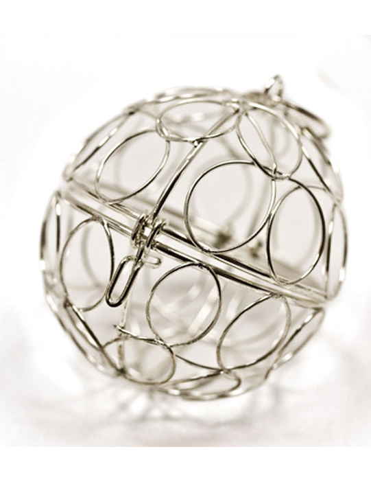 Mini boule de décoration argent