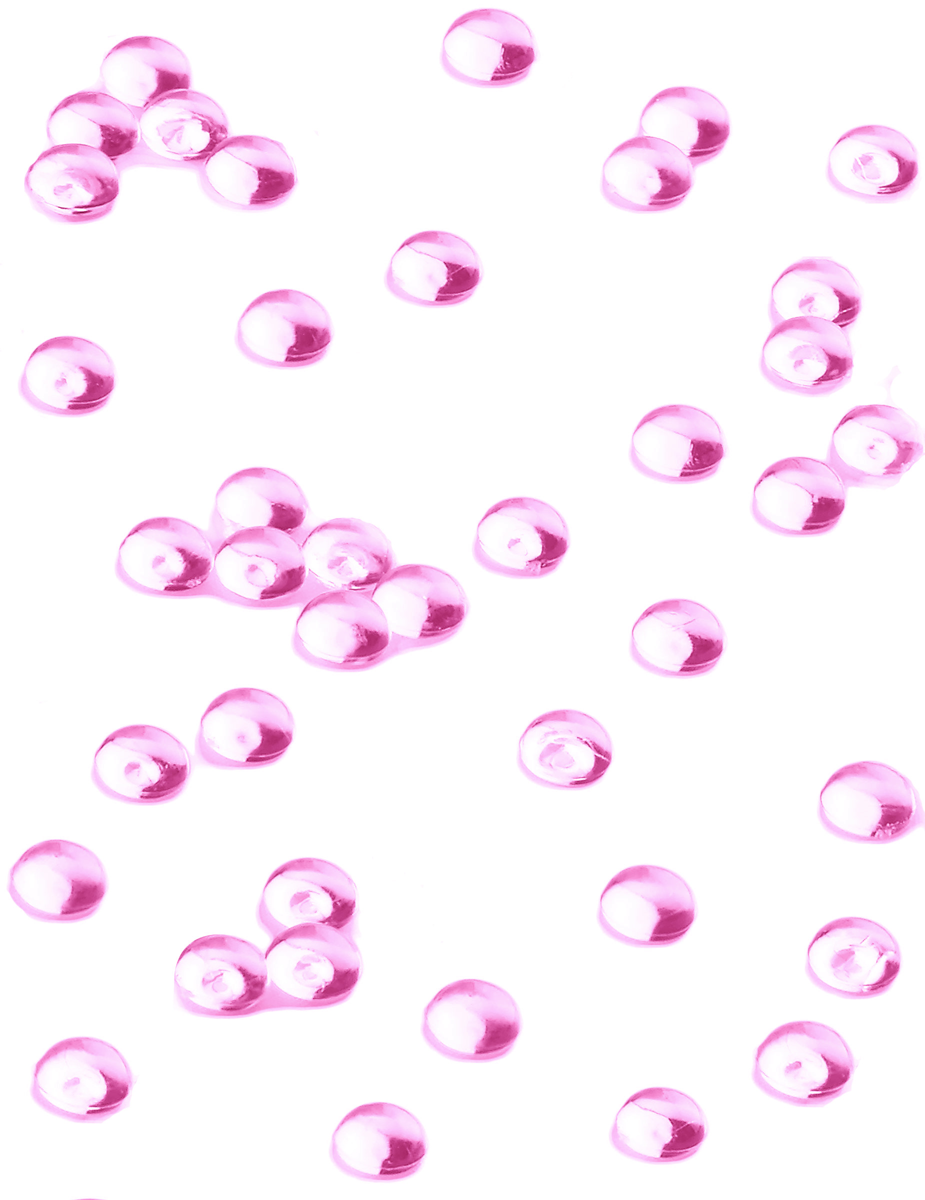Perles effet goutte de pluie fuchsia 50 gr