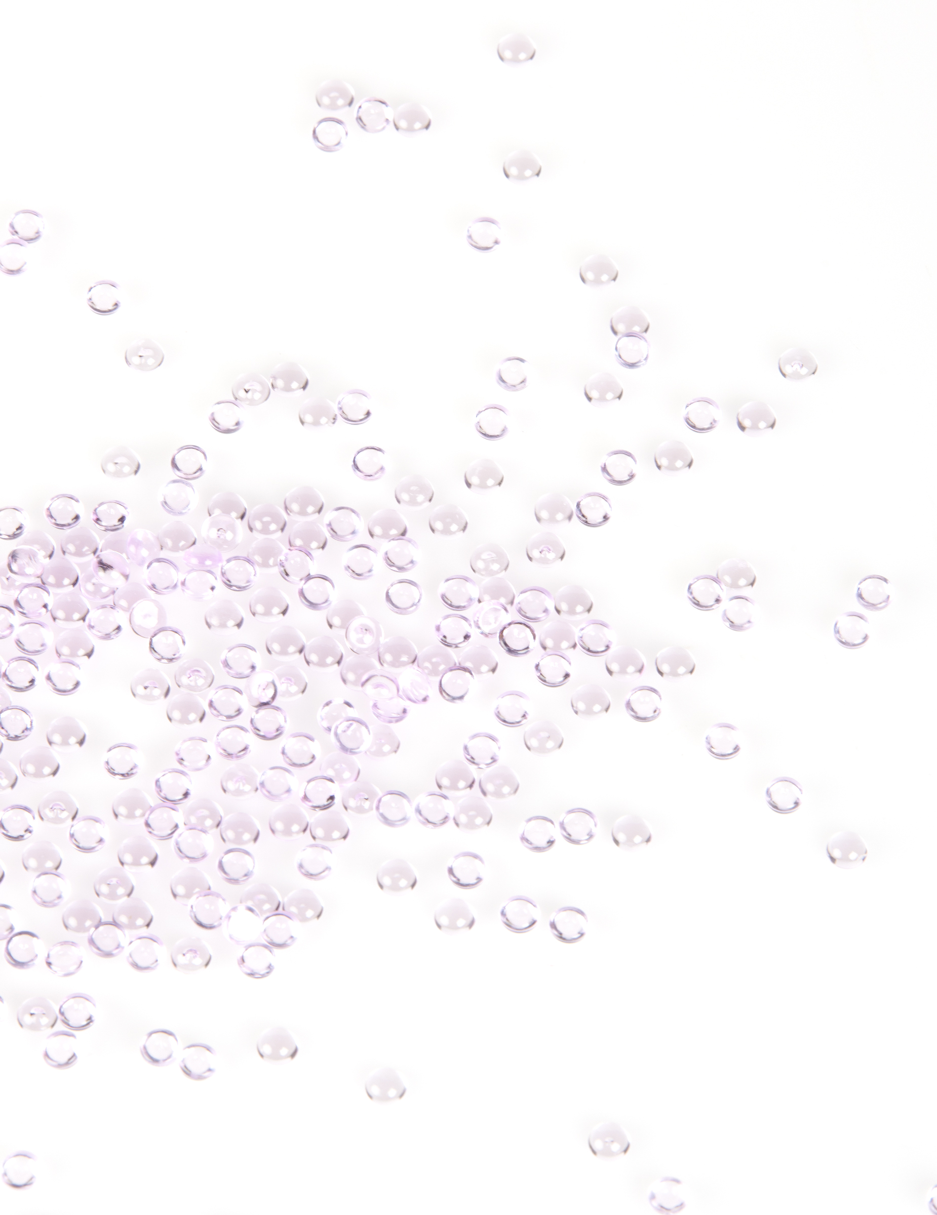 Perles effet goutte de pluie parme 50 g