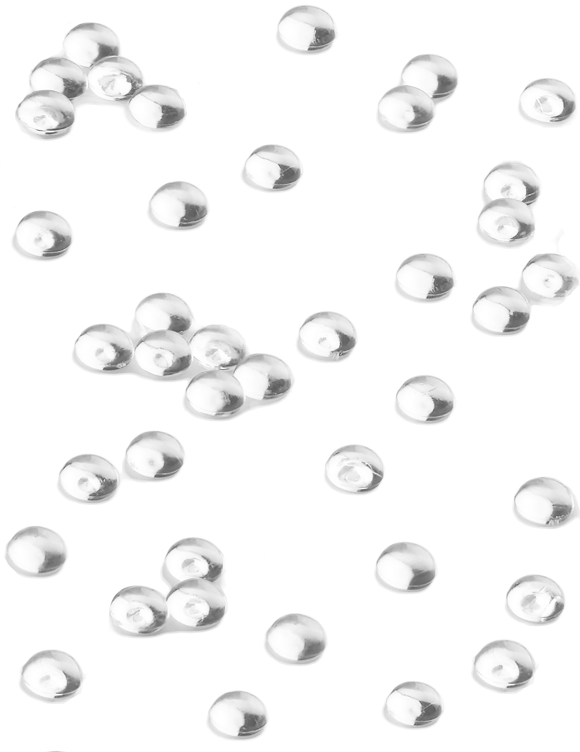 Perles effet goutte de pluie transparentes 80 g