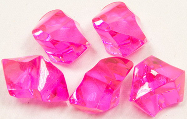 Pierres effet cristal fuchsia 100 gr