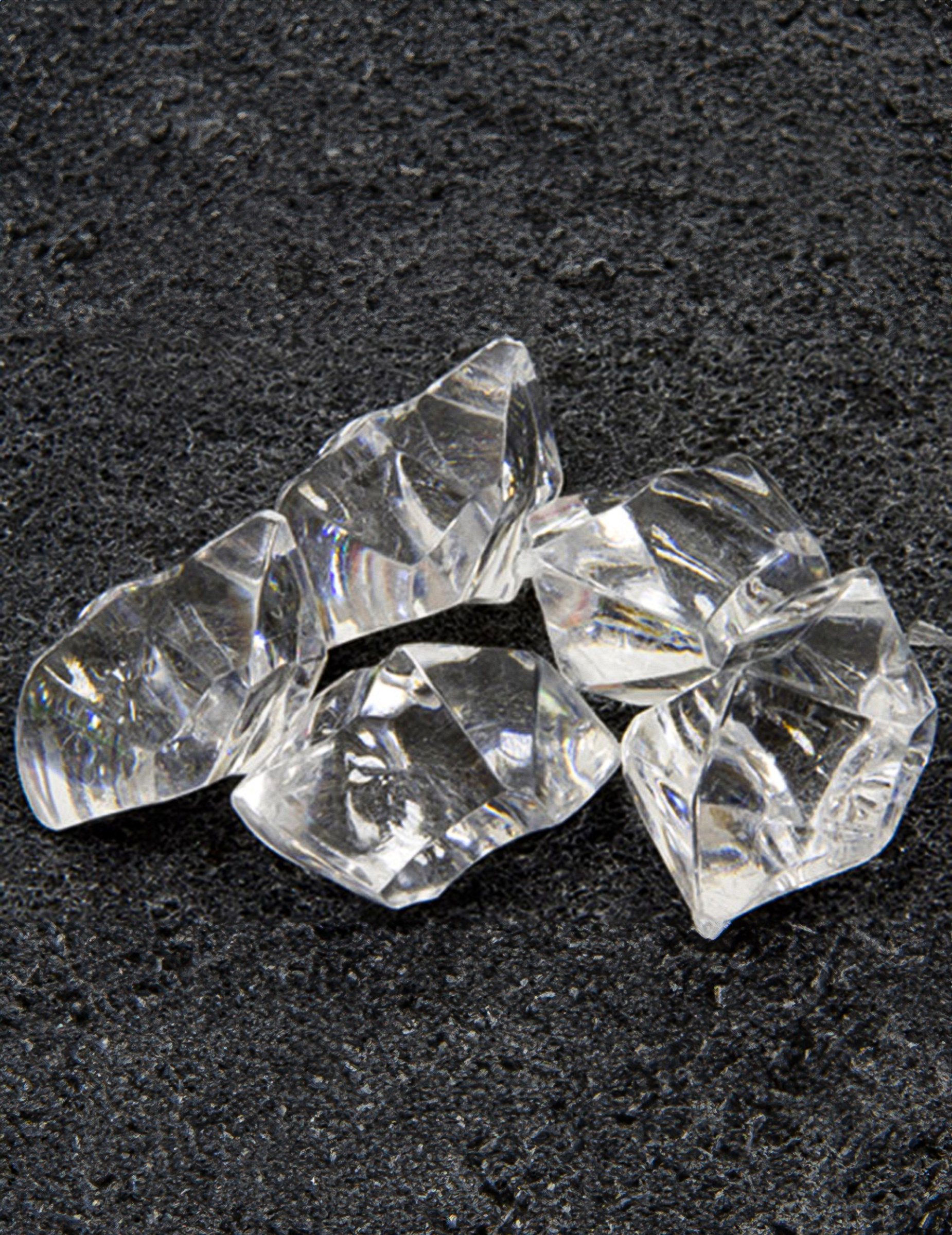 Pierres effet cristal transparentes 50 gr