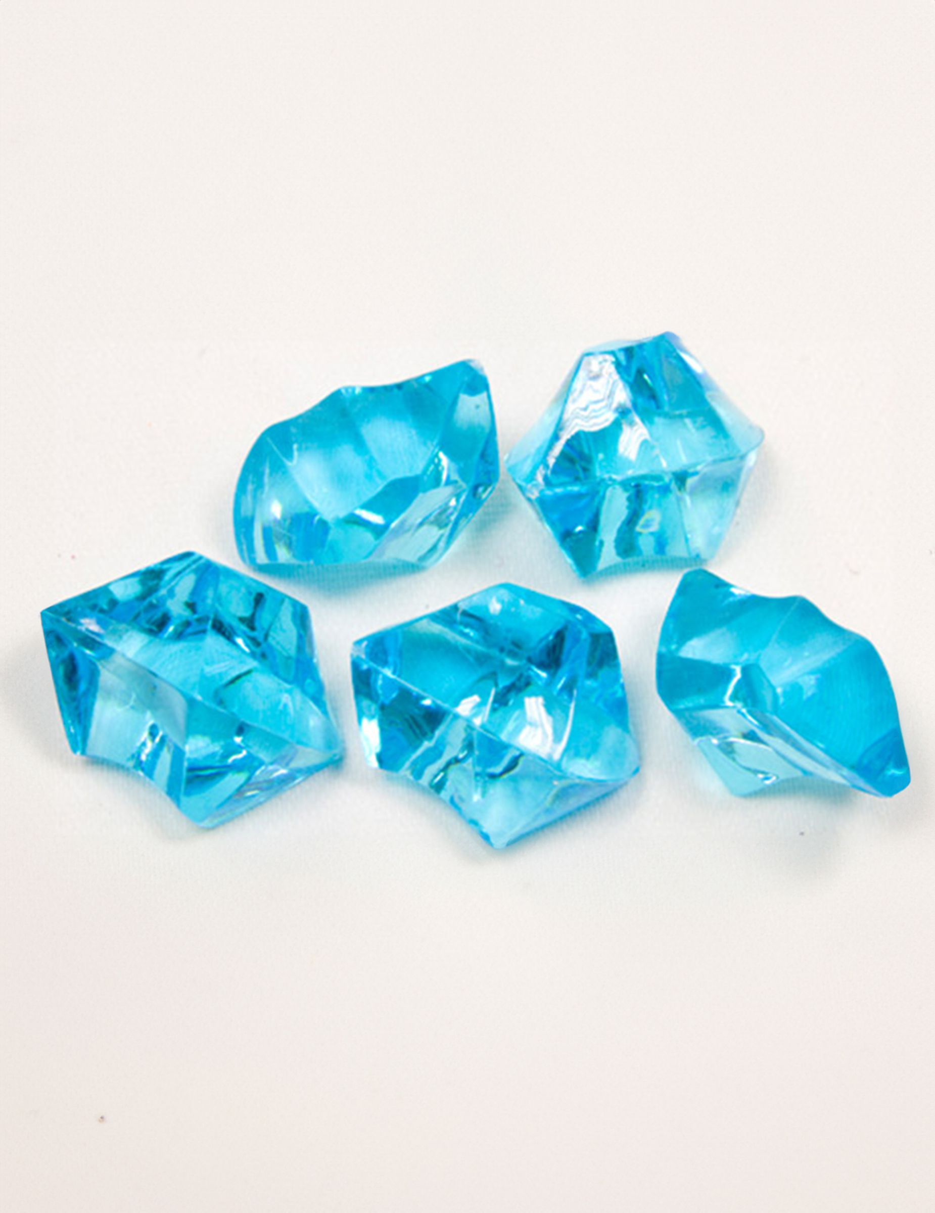 Pierres effet cristal turquoise 50 g