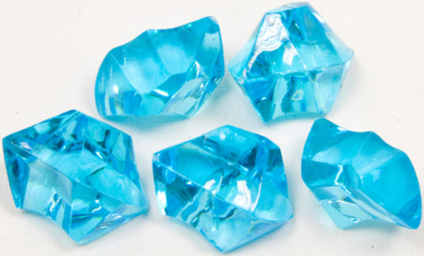 Pierres effet cristal turquoise 50 g