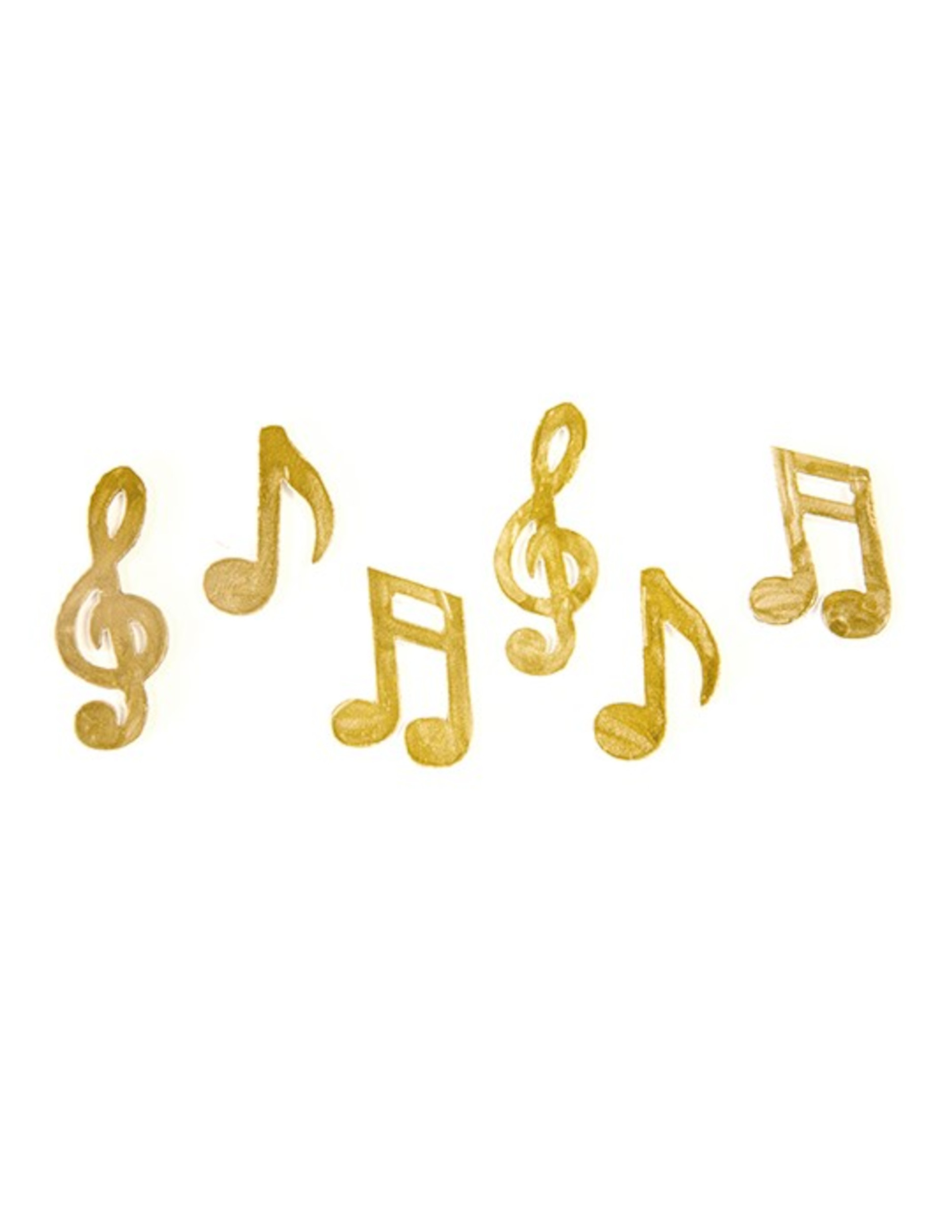 Confettis de table forme note de musique dorés 10 gr