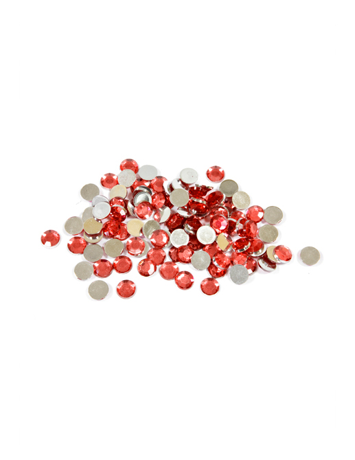 100 Petits confettis de table ronds rouge 0,6 cm