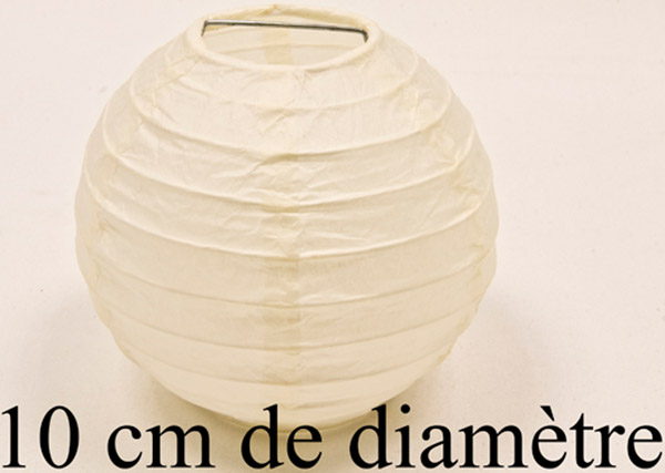 2 boules de décoration ivoire (Dia. 10 cm)