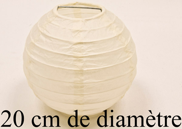 Boule de décoration ivoire (Dia. 20 cm)