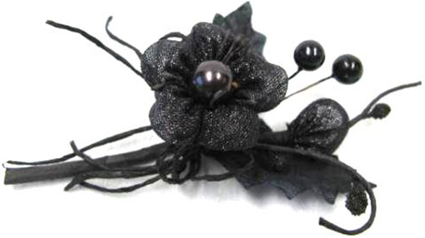 6 petits bouquets noirs