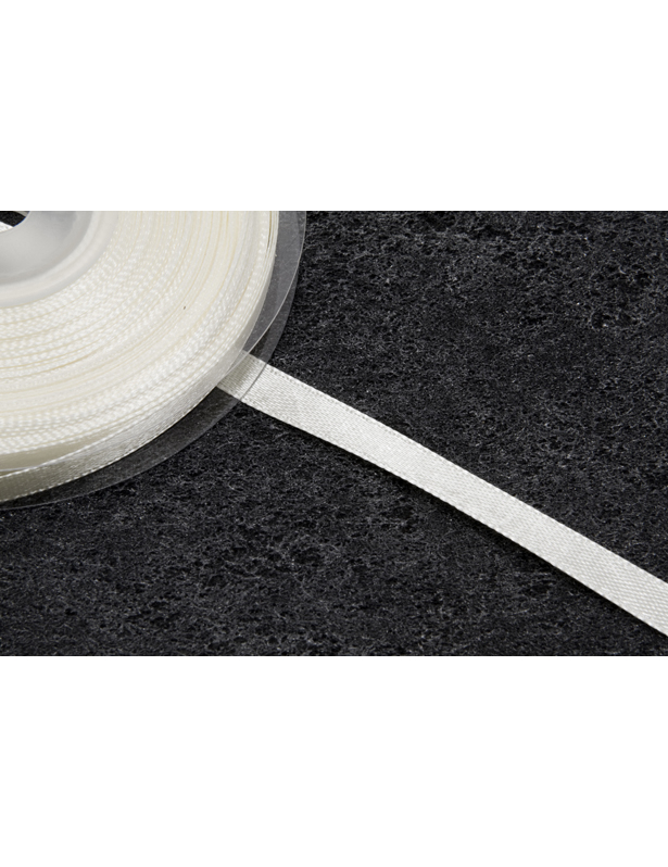 Ruban satin blanc 25 m