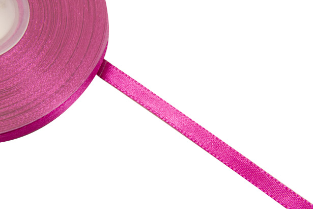 Ruban satin fuchsia