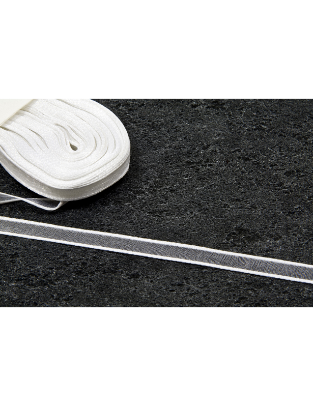 Ruban fin en organza blanc 10 m