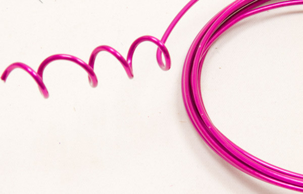 Fil d'aluminium fuchsia