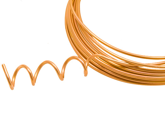 Fil d'aluminium orange