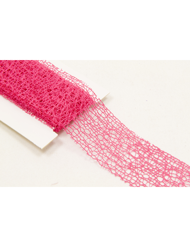 Ruban fantaisie fuchsia 4 cm x 3 m