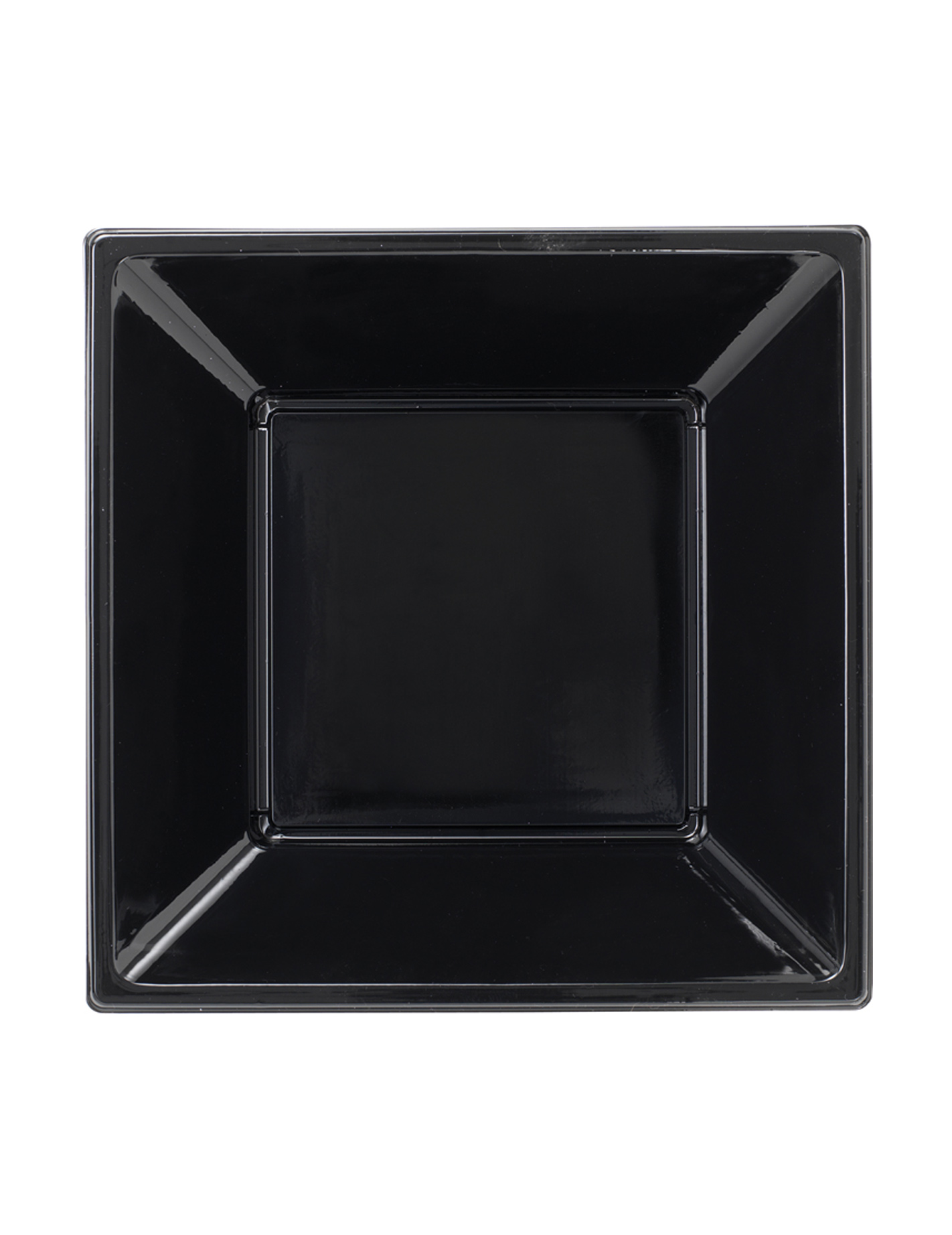 8 Assiettes carrées creuses Modus Vivendi Noir