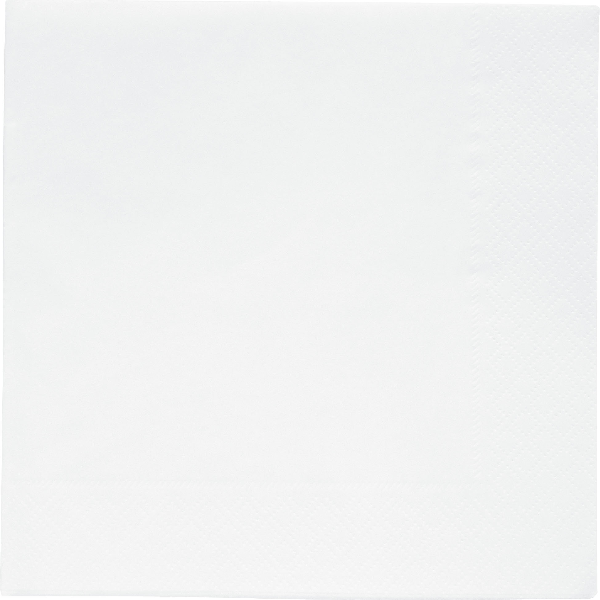 20 Serviettes en papier épais Blanc 33 x 33 cm