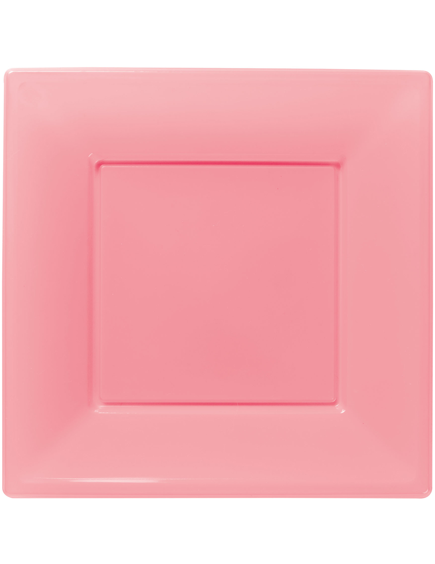 8 Assiettes Roses carrées en plastique 23 cm Modus Vivendi