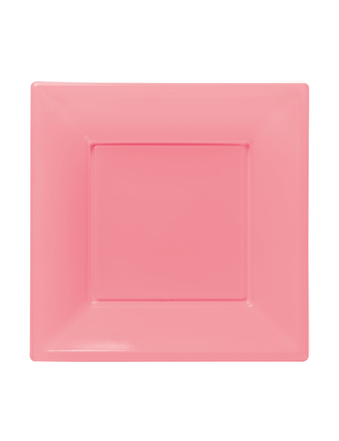 8 Assiettes Roses carrées en plastique 18 cm Modus Vivendi