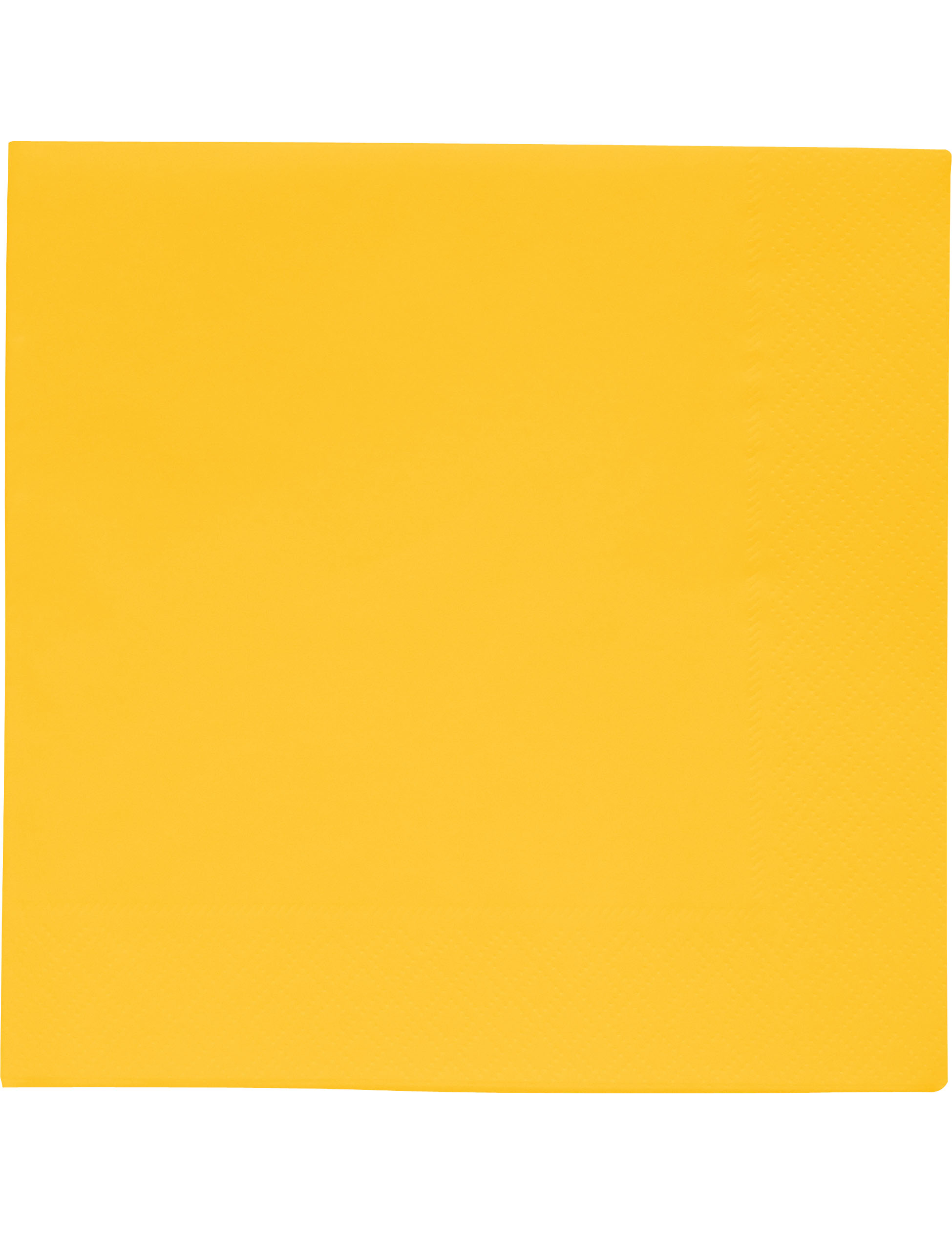 20 Serviettes en papier épais Jaune 33 x 33 cm