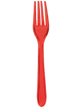 10 Fourchettes Modus Vivendi Rouge