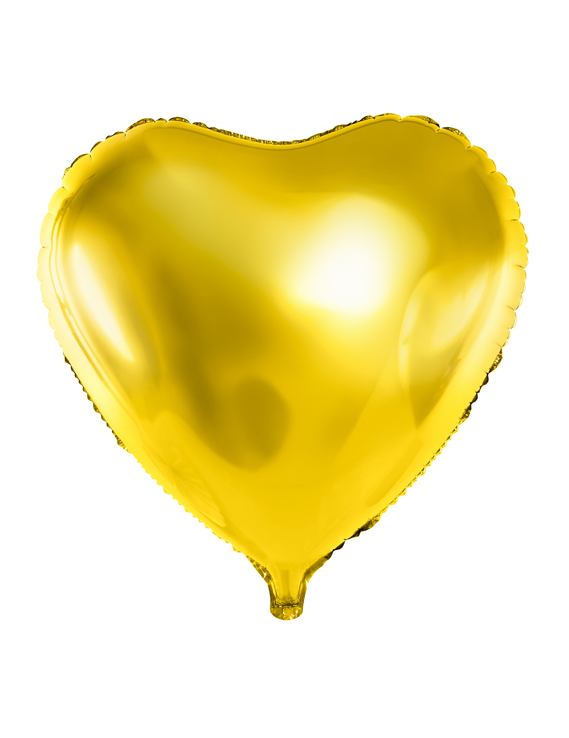 Ballon aluminium c ur doré 23 cm