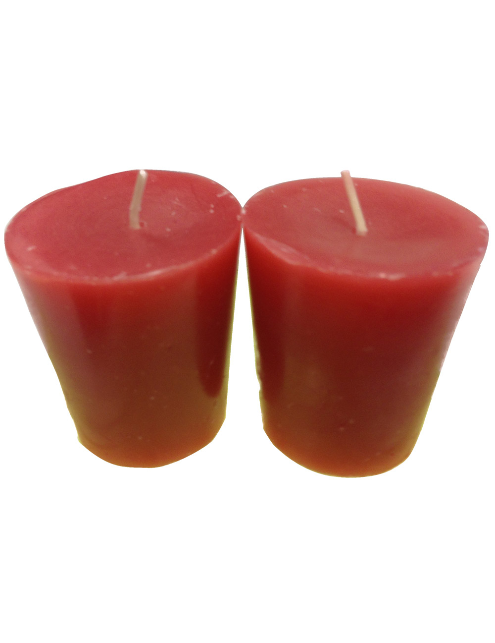 2 bougies bordeaux (Dia. 3 cm)
