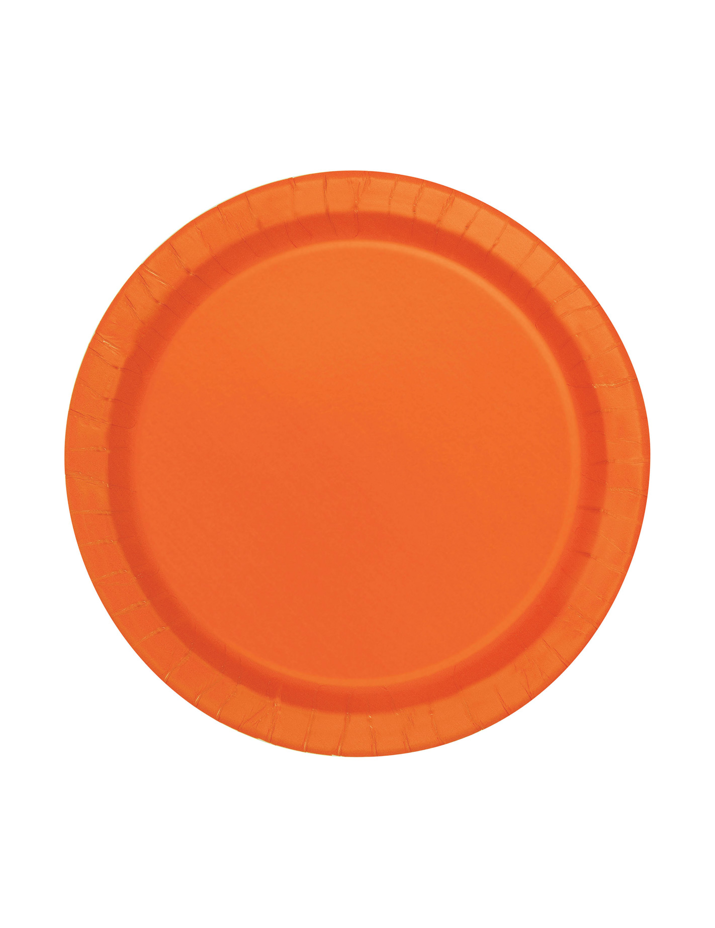 8 Petites assiettes orange en carton