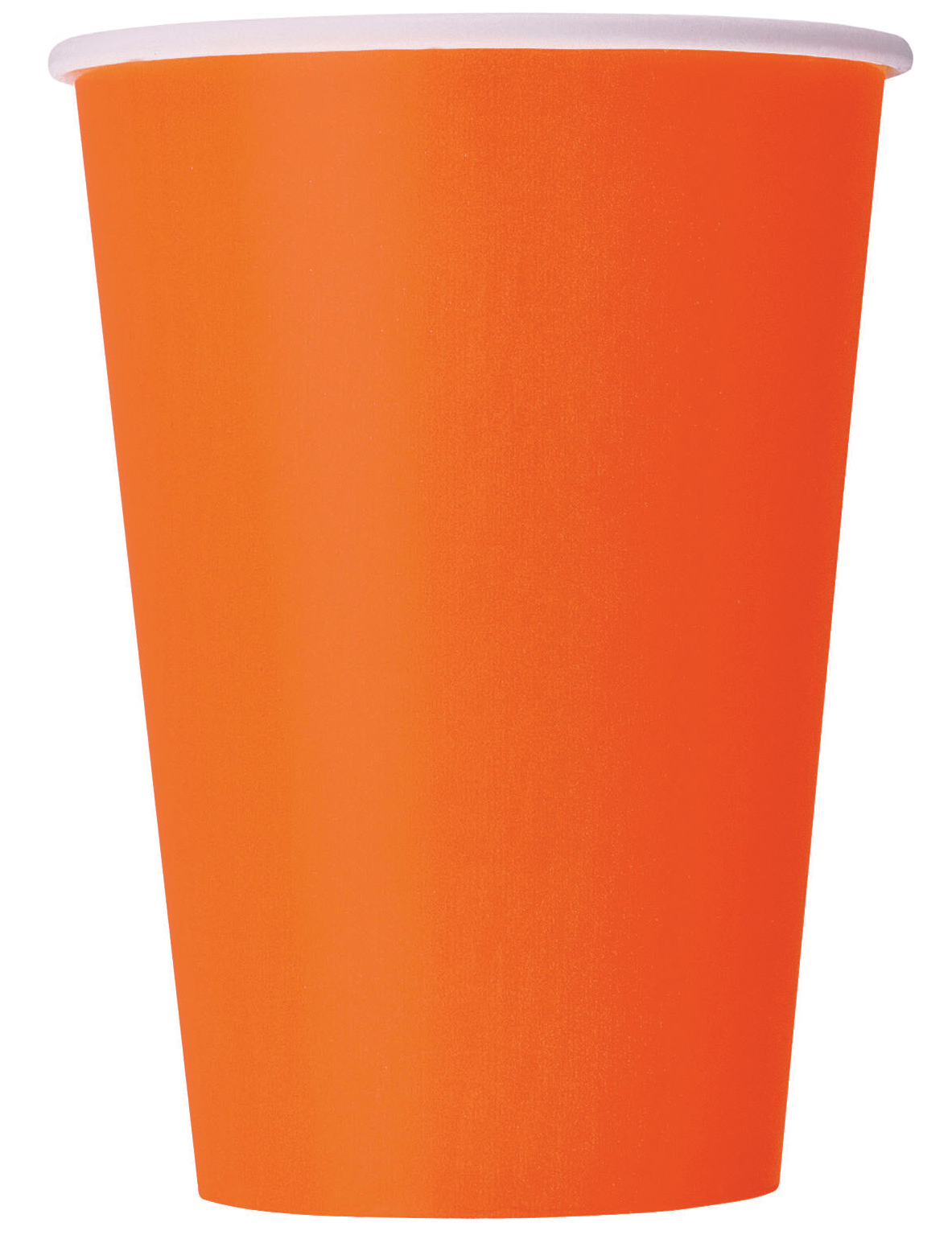 10 Gobelets en carton orange 355 ml