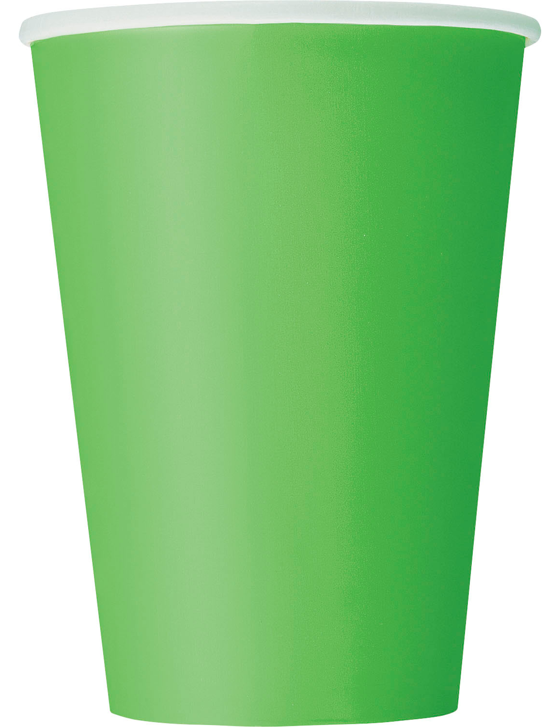 10 Gobelets en carton vert citron 355 ml