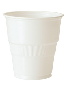 12 Gobelets en plastique blancs