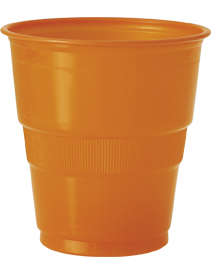 12 Gobelets en plastique orange