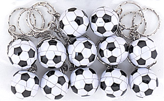 12 Portes clés ballons de foot