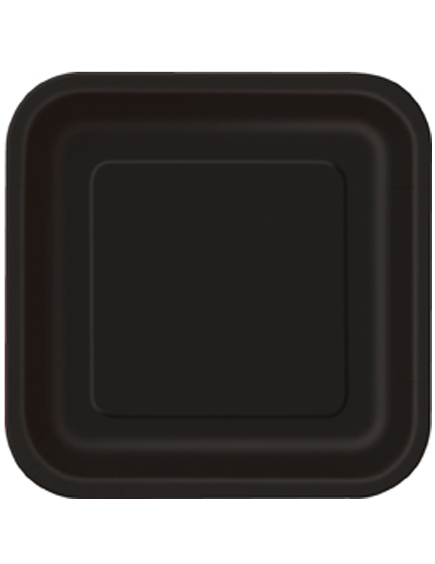 14 Grandes assiettes en carton noires 22 cm