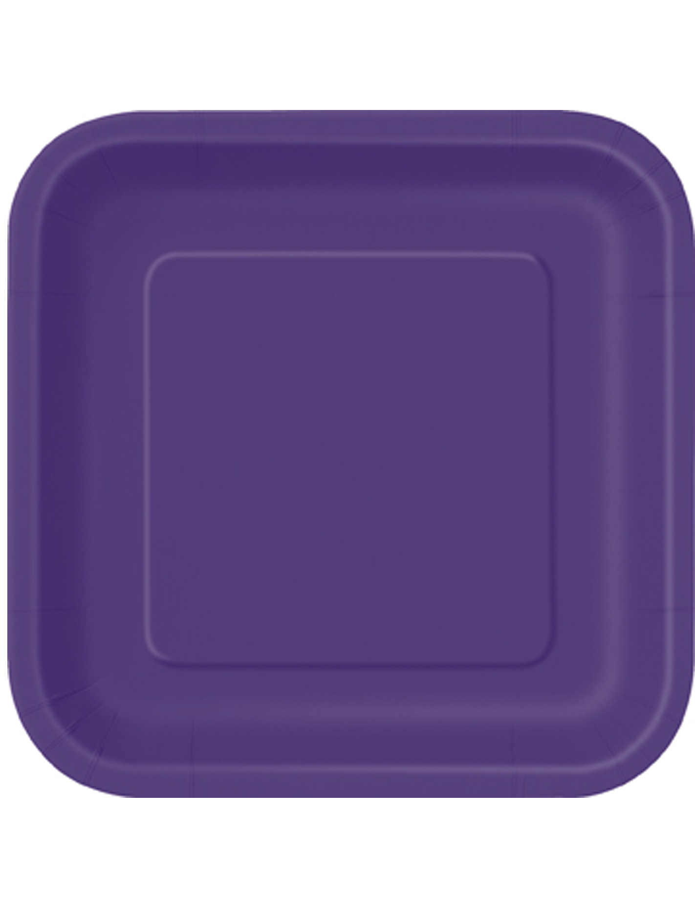 14 Grandes assiettes en carton violettes 23 cm